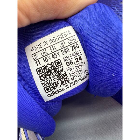 Adidas Supernova Stride Mens Size 11 Cobalt Blue Aqua Running Shoes ID3692 - Picture 9 of 11